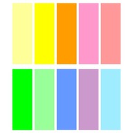 Zakładki indeksujące 15x50 samoprzylepne 10 x 100 mix kolorów przekładki