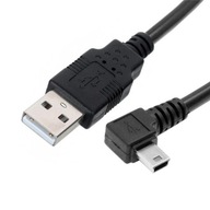 Kabel Kątowy Mini USB MiniUSB do USB LEWY 5M