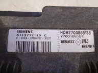 control unit of the engine RENAULT ESPACE III 7700105153