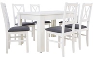 Biały Stół i krzesła 6szt zestaw POKOJOWY