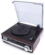 Bakelit lemezjátszó VINYL LEMEZ ADAPTER RÁDIÓ LCD ÉBRESZTŐÓRA Bluetooth Camry CR 1168