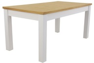 Biały Drewniany Stół rozkładany 90x160x215 kuchnia