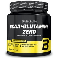 BioTech BCAA + Glutamine Zero Aminokyseliny 480g Citrón
