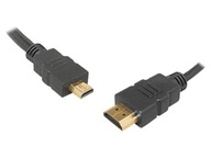 KABEL HDMI - MICRO HDMI 1,5M V1.4 4K 3D HQ ZŁOCONY