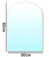 PODSTAWA SZKLANA POD PIEC KOMINEK SZKŁO 80x80