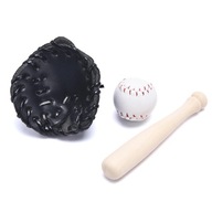 3 ks/sada 1/12 domček pre bábiky mini baseballová netopierová rukavica a loptový model hry Ornamen