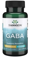 SWANSON GABA 500mg KWAS GAMMA AMINOMASŁOWY relaks