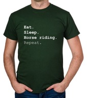 koszulka EAT SLEEP HORSE RIDING REPEAT prezent