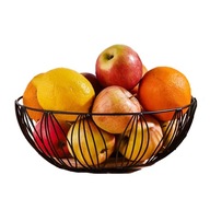 Dekoracyjny koszyk na owoce druciany metalowy Altom Design czarny 25 cm