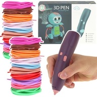 Guľôčkové pero Tlačiareň 3D Pen Sada Náplne 75 Metrov