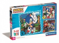 Clementoni Puzzle 3x48 dielikov Sonic