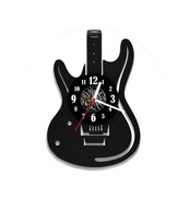 Zegar ścienny z płyty winylowej Gitara 88.2