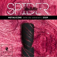 MM Metallic SPIDER GEL, ružová - Metallic cherry