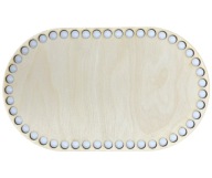 Mózeskosár alap alj ovális 25x15