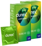 Rebrované kondómy DUREX Arouser Sada 24 kusy Väčšia stimulácia