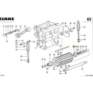 PIASTA WALCA PRASUJĄCEGO CLAAS JAGUAR 0004951760