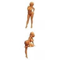 2 kusy v mierke 1:64 postavy ľudí žena model scény diorama hračka
