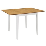 Výsuvný jedálenský stôl biely (80-120)x80x74 cm MDF