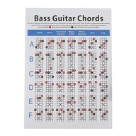 Bass Guitar Practice Chart Fingering Practice Learn Teach Play L 41x57cm