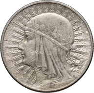 II RP, 10 złotych 1932, Głowa Kobiety, st. 1-/2+