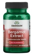 Swanson Bergamot Extract with BERGAVIT, 500 mg, 30 rastlinných kapsúl - EXP