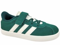 ADIDAS VL COURT SAMBA ID9151 BUTY DZIECIĘCE TRAMPKI TENISÓWKI ZIELONE RZEP