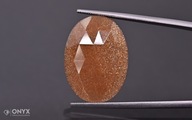 Slnečný kameň fazetovaný ovál 23,5x17,5 mm