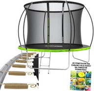 HIT! TRAMPOLINA PREMIUM OGRODOWA 312 CM Z SIATKĄ WEWNĘTRZNĄ DLA DZIECI PRO!