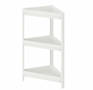 IKEA VESKEN Rohový regál biely 33x33x71 cm