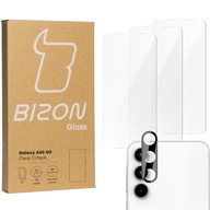 3x Szkło ochronne + szybka na aparat BIZON do Galaxy A55 5G