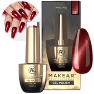 Makear C21 Cat Eye Red Hybridný lak na nechty Červené mačacie oko 8ml