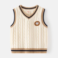 Chlapčenská pletená svetrová vesta 2G7