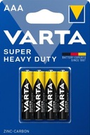 VARTA BATERIE SUPER HEAVY-DUTY AAA R03P BLISTER 4S