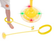 Hula hop na nohu švihadlo svietiaca lopta LED žltá