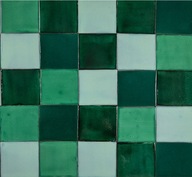 Patchwork zelené obkladačky monofarebné Talavera 90 ks, 1 m2 - Verna