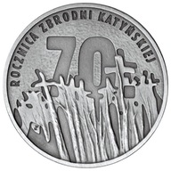 10 zł 2010 70. rocznica Zbrodni Katyńskiej - srebrna moneta kolekcjonerska