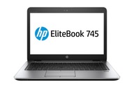 Notebook HP Elegancki Mocny Elitebook 745 G4 14" AMD A12 16 GB / 480 GB strieborný