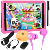 Tablet Blow PlatinumTAB8 4G LTE SET PRE DETI PINK 8" 2 GB / 32 GB strieborný