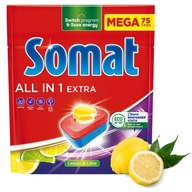 Somat Tablety do umývačky riadu All in One 75 ks ÚČINNÁ V KRÁTKYCH CYKLOCH