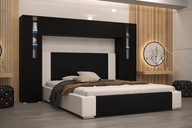 Łóżko Z Szafą Meble Do Sypialni Opcja LED Panama 8