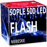SOPLE FLASH 500 LED ZEWNĘTRZNE CHOINKOWE GIRLANDA lampki choinkowe stałe