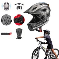 ДИТЯЧИЙ ШОЛОМ ROCKBROS TT-32SBTG-S ЗІ ЗНІМНОЮ ЩЕЛЕПОЮ, РОЗМІР S, СІРИЙ