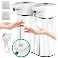 Érintésmentes dupla folyékony szappan adagoló 2x 350ml automata diszpenzer