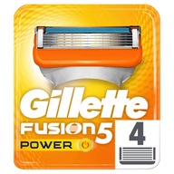 4X GILLETTE FUSION 5 POWER ZESTAW WKŁADÓW OSTRZY NOŻY NOWE ORYGINALNE