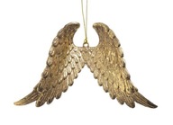 Anjelské krídla zlato starožitné prívesok anjel