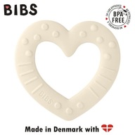 Bibs Baby Bitie Heart Hryzátko pre bábätká Ivory
