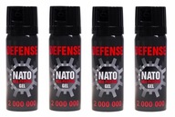 ZESTAW 4 SZTUK GAZ PIEPRZOWY NATO 50ml ŻEL OBRONNY