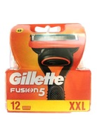 12 SZTUK ! GILLETTE FUSION ORYGINAŁ ostrza wkład do golarki.