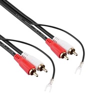 RCA Kabel Phono cinch, audio, kabel miedziany, pozłacane styki 2,5 m.