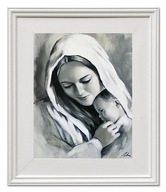Krst Grawer Zadarmo Obrázok Panna Mária Kŕmia Maľovaný Obraz Mária